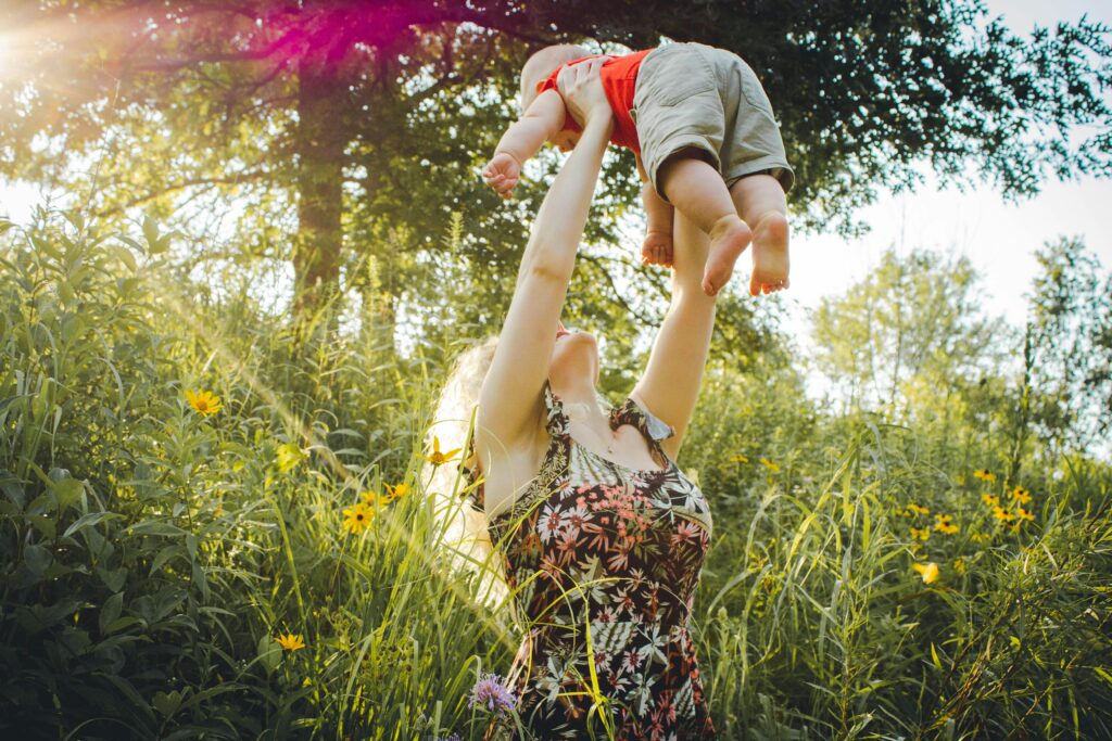 happy mom