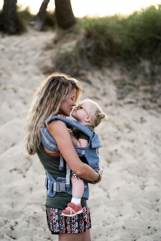 Mom happy with her child